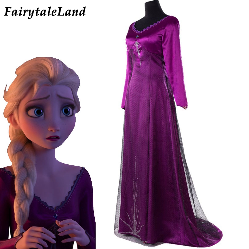 Frozen Elsa Nightgown Cosplay Halloween Ice Princess Elsa Coplay ...