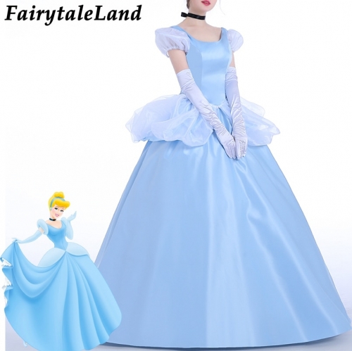 Cartoon Cinderella Cosplay Costume Fancy Cinderella Dress Carnival Halloween Costumes Classical Princess Dress custom made