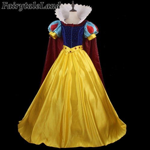 Newest Diamond Fancy Costume Custom Made Cartoon Snow White Cosplay Costume Halloween Birthday Party Princess Dress