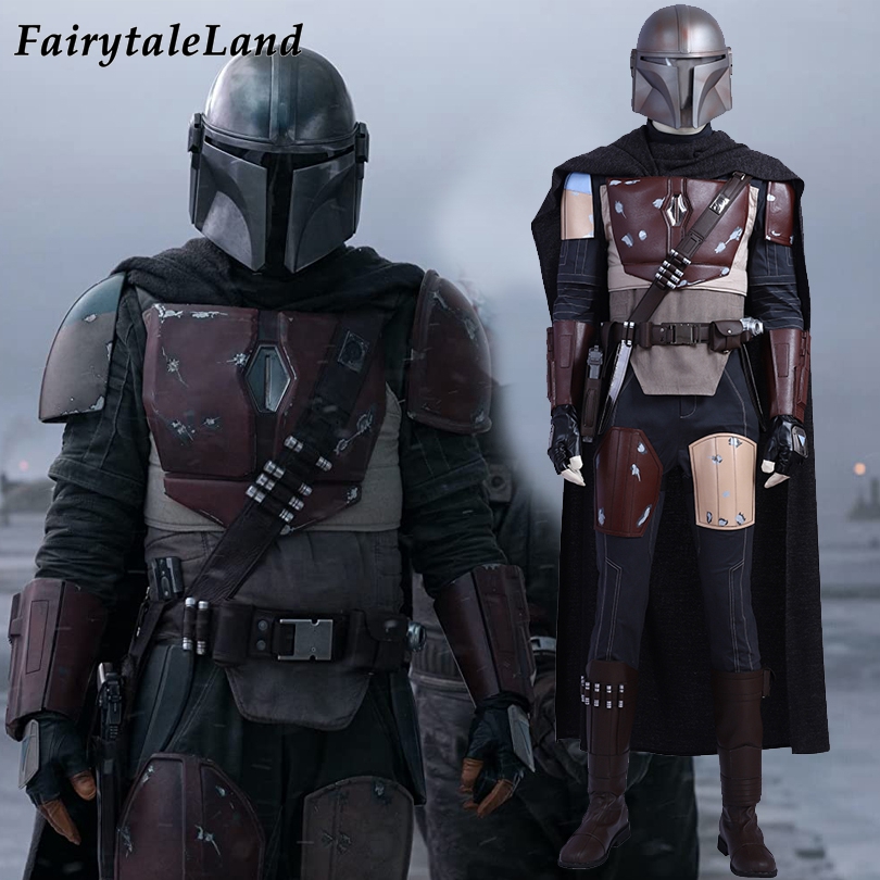 Star Wars The Mandalorian Costume Superhero Cosplay Adult Men Halloween ...