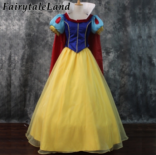 Princess Snow White Dress Carnival Halloween Costumes Snow White Cosplay Lace Up Dress Fancy Costume Custom made
