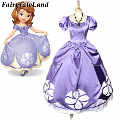 Adult Halloween Fancy Women Purple Skirt Pearls Sofia Dress Cosplay Sofia The First Party Costume