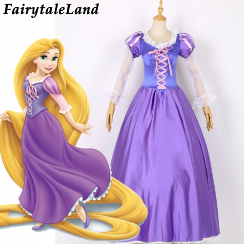 Tangled Dress Halloween costumes for women Adult Tangled Rapunzel cosplay costume Princess Rapunzel dress Custom Made