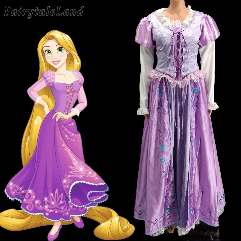 Rapunzel Tangled Cosplay Costume Fancy Cosplay Princess Carnival ...