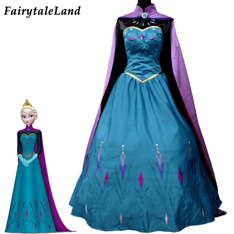 Frozen Queen Elsa Costume Halloween Costumes Adult Women Fancy Snow