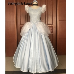 2020 Fashion Cinderella Dress Halloween Cosplay Cinderella Costume Lace Up Party Gown