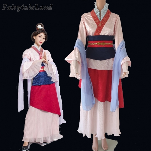 Mulan Cosplay Costume Carnival Halloween Costumes for adult women Fancy dress custom made