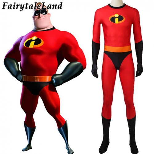 The Incredibles2  Mr. Incredible suit  Cosplay Jumpsuit Superhero Printing Zentai