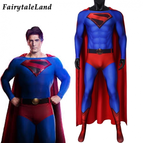 Crisis on Infinite Earths  Superman  Kal-El / Clark Kent suit  Cosplay Jumpsuit Superhero Printing Zentai