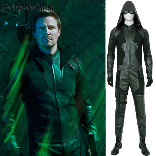 Arrow Season 8 Arrow  Oliver Queen Cosplay Costume