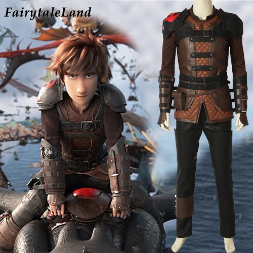 How To Train Your Dragon 3 The Hidden World Hiccup suit  Cosplay Costume