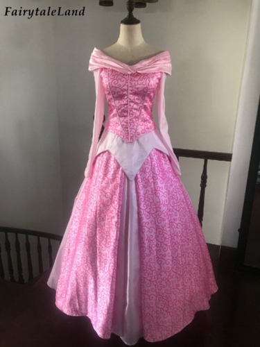 Sleeping Beauty Princess Aurora Costume Carnival Halloween Party Cosplay Dress
