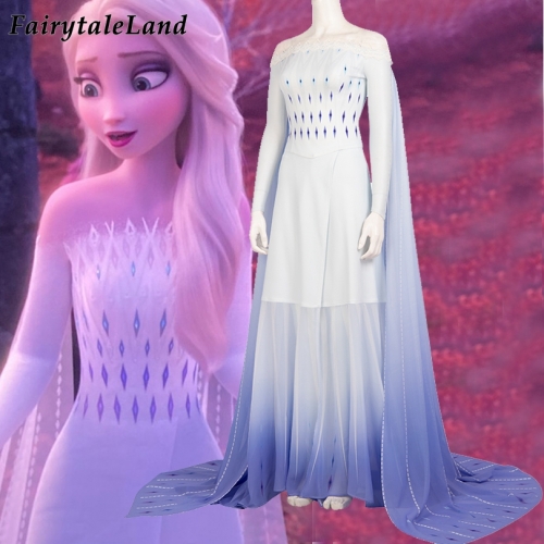 Frozen 2 Queen Elsa  Cosplay Costume