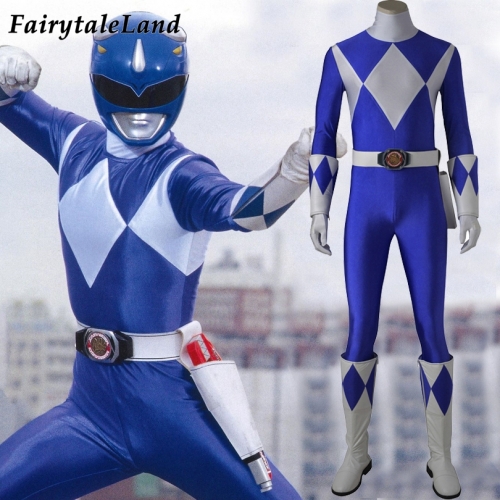 Power Rangers Tuck Blue Ranger Cosplay Costume