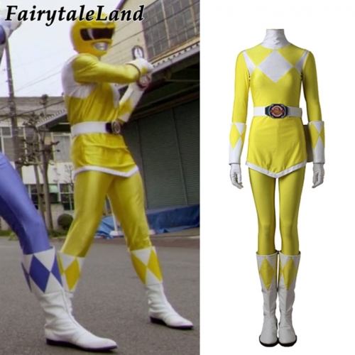 Power Ranger Trini Yellow Ranger  Cosplay Costume