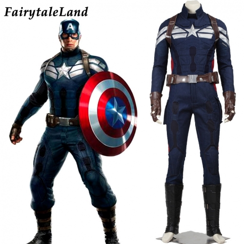 Captain America The Winter Soldier Steve Rogers Cosplay Costume