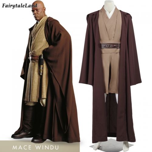 Star Wars Jedi Mace Windu Cosplay Costume