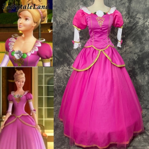 Princess Fallon Barbie Cosplay Costume Halloween Dancing dress