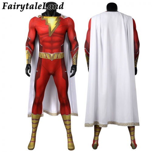 Shazam! Fury of the Gods Billy Red Jumpsuit Cosplay Costume